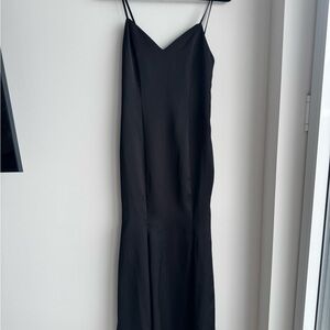 Marciano Elegant Black Spaghetti Strap Dress with lace